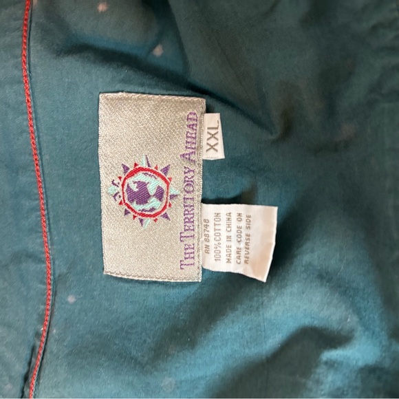 The Territory Ahead Green and Yellow Plaid Flannel Shirt Jacket - Picture 5 of 5